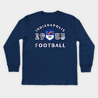 Indianapolis Football Vintage Style Kids Long Sleeve T-Shirt